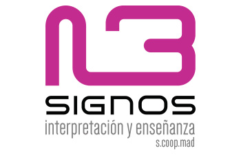 Logotipo de 13 Signos, interpretación y enseñanza de lengua de signos.