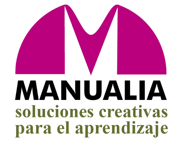 Logotipo de la Manualia, soluciones para el aprendizaje.